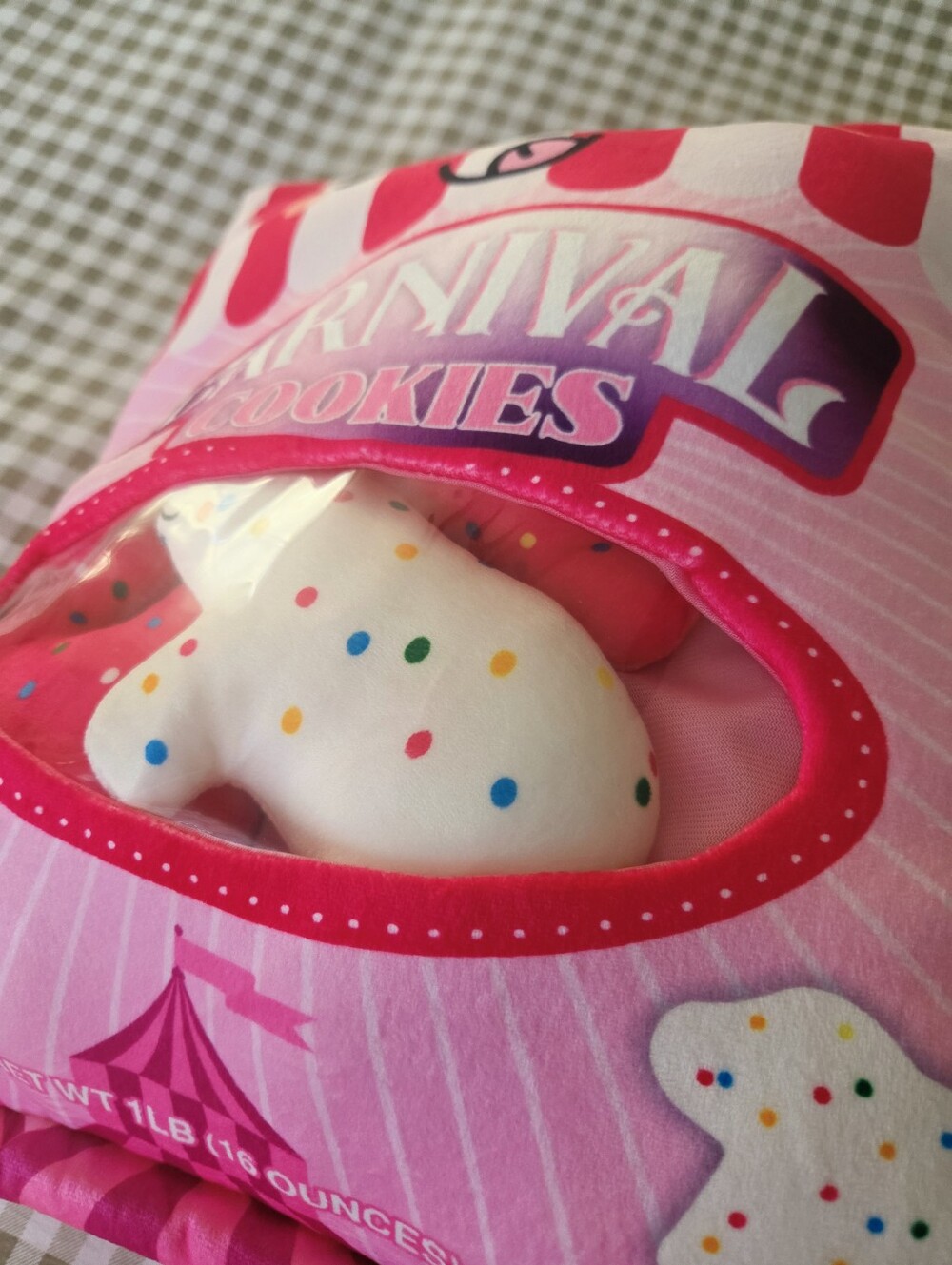 NWT Bewaltz Carnival Cookies Pillow with Mini Cookie Plush Camels & Bears - Picture 12 of 14